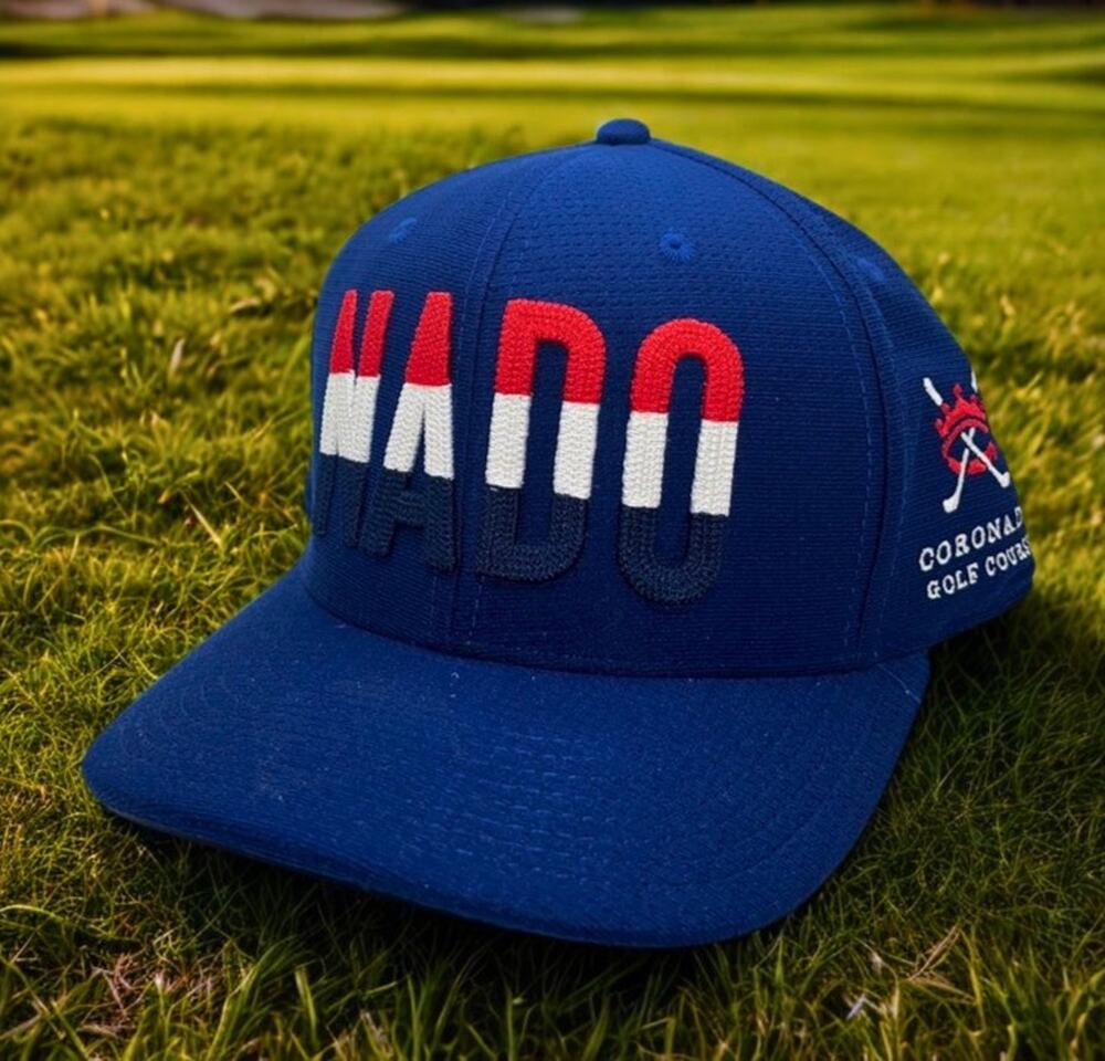 Coronado Golf Course NADO Snapback Hat Pukka Adjustable Blue Golf Cap NWOT USA